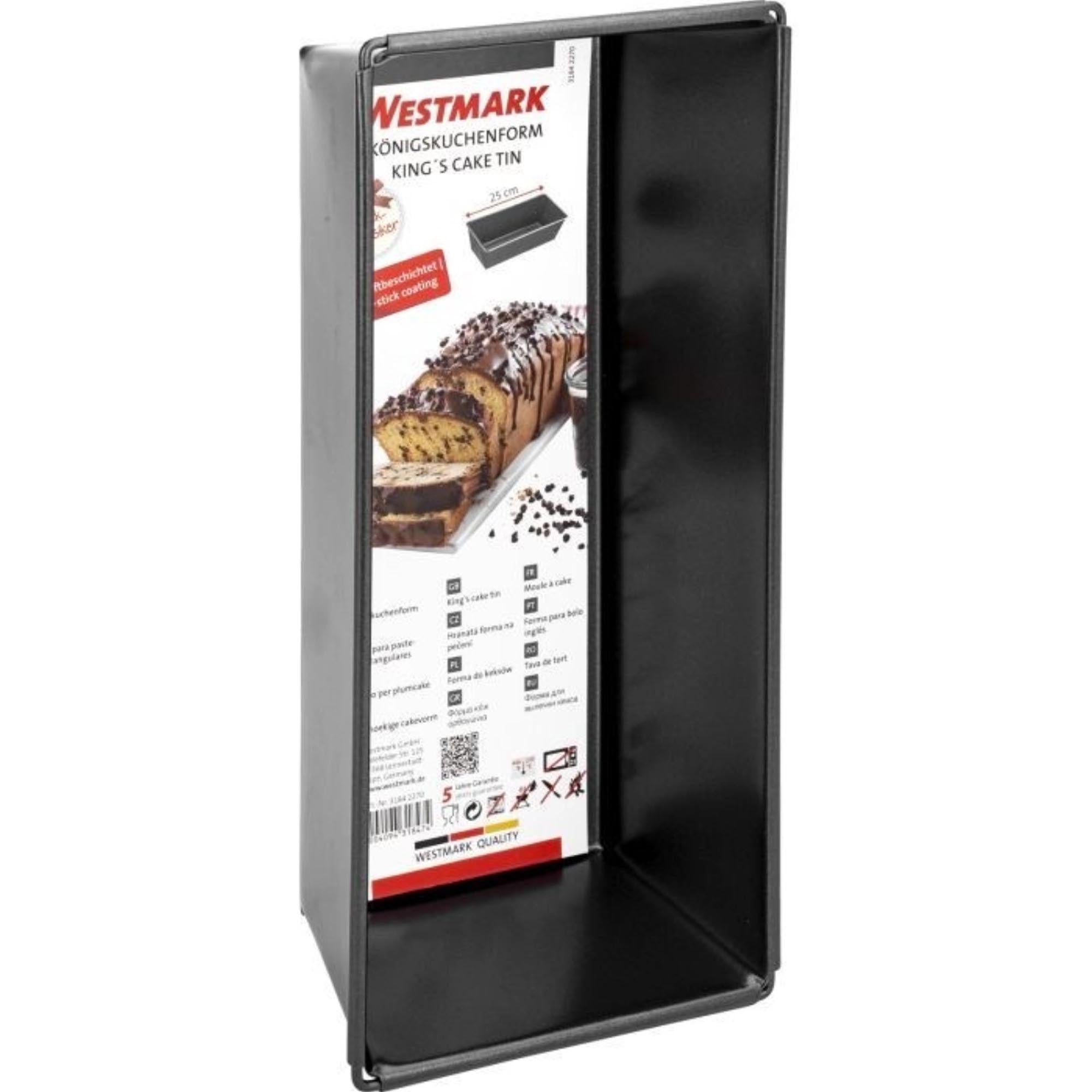 Robuste 25cm Cakeform von Westmark mit Antihaftbeschichtung, ideal für Backklassiker, pflegeleicht und gleichmäßige Ergebnisse.