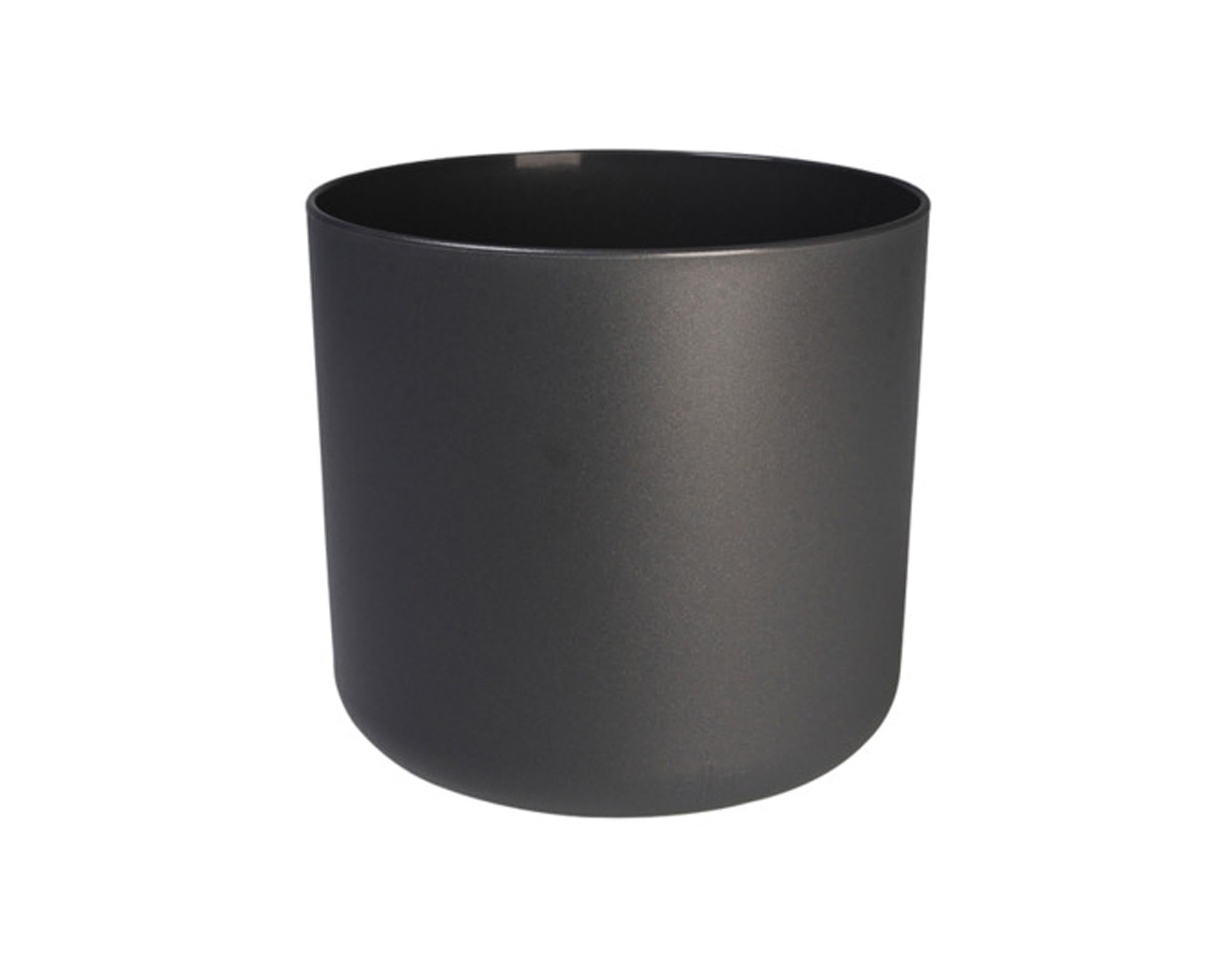 ELHO Pflanzengefäss b.fort soft rund anthrazit ø 18 cm in  präsentiert im Onlineshop von KAQTU Design AG. Pflanzentopf Outdoor ist von ELHO
