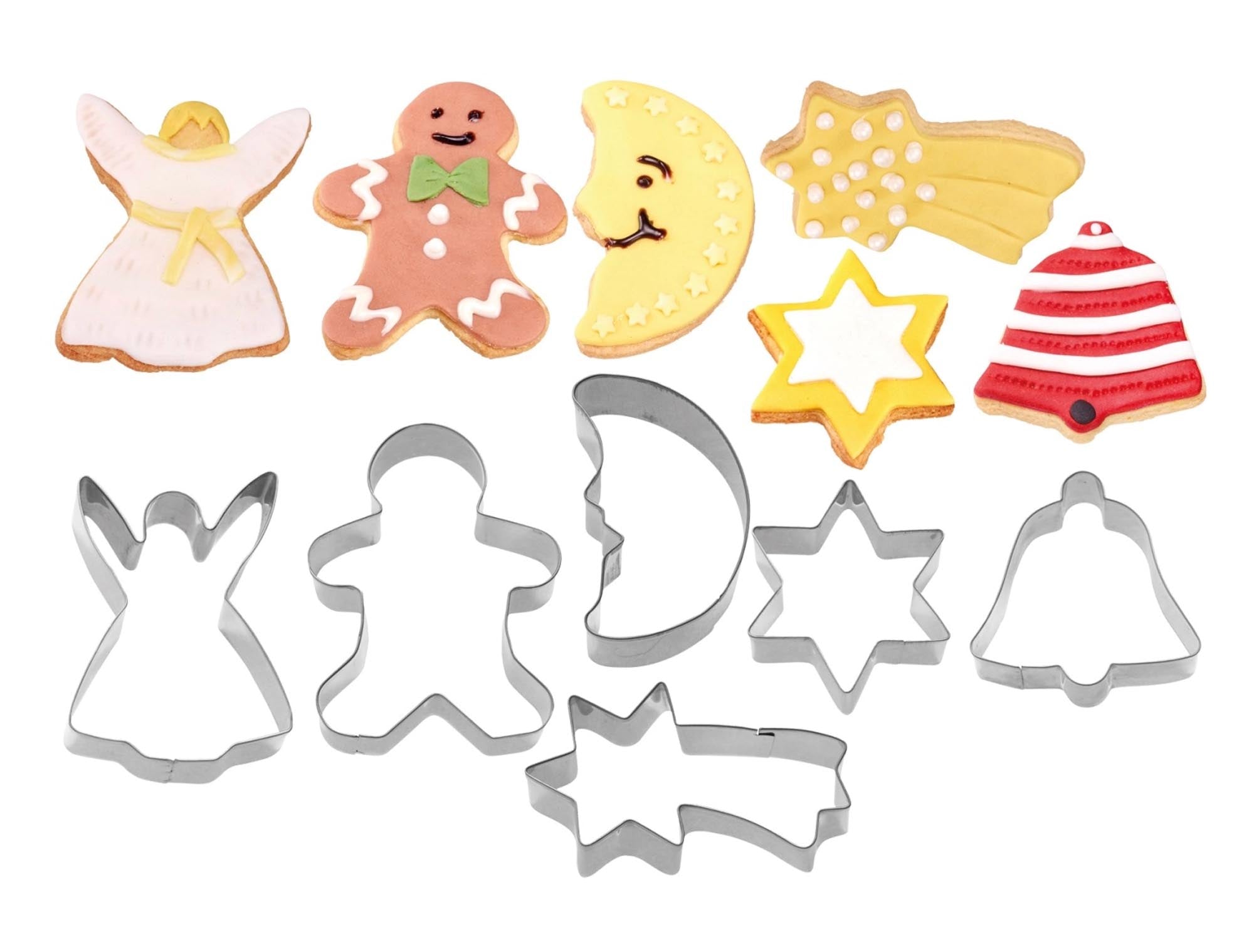 6-tlg. Set Ausstechform Weihnachten in Silber präsentiert im Onlineshop von KAQTU Design AG. Ausstecher ist von Westmark
