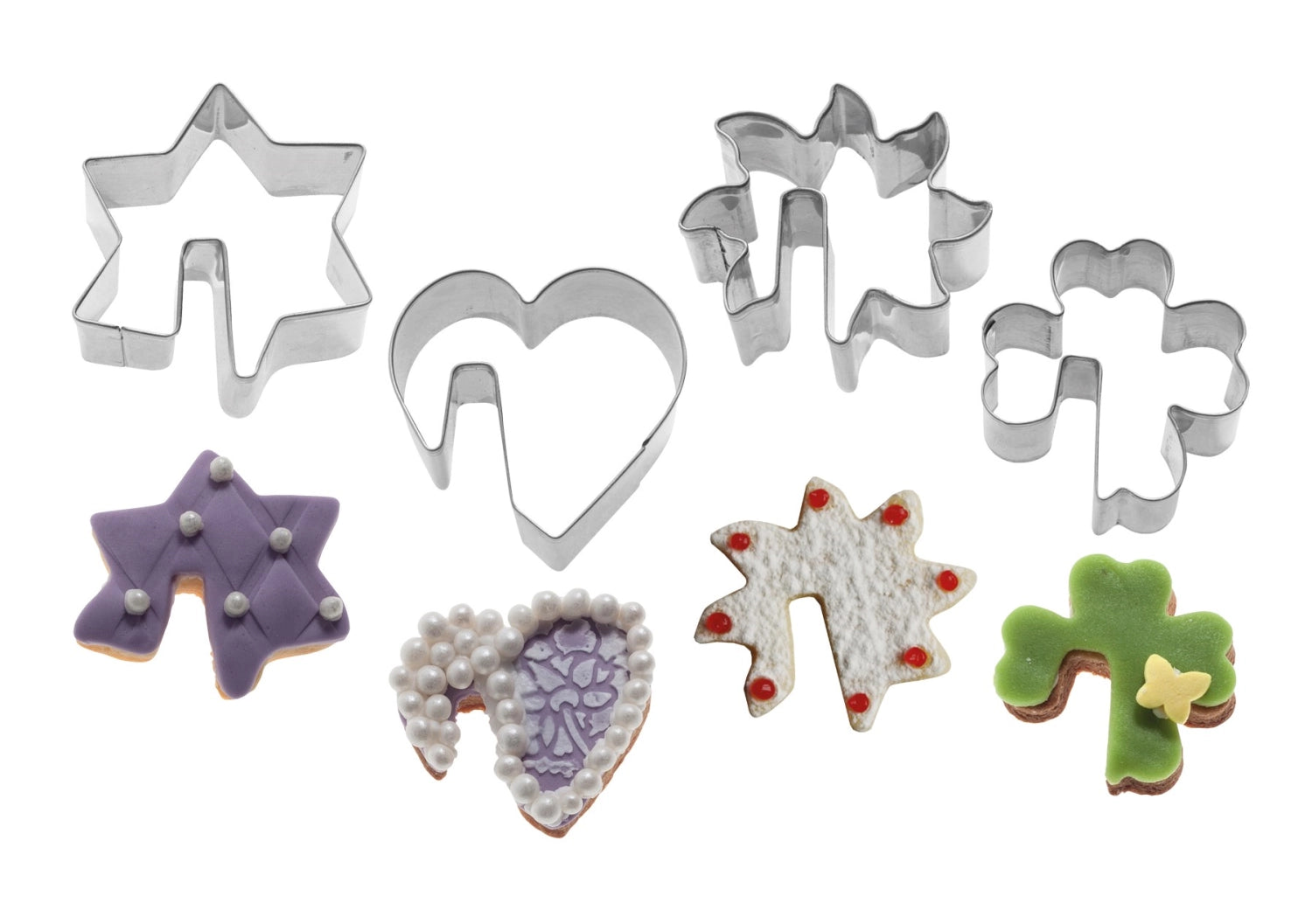 4 pezzi. Set Cutter Form Cup Biscuit