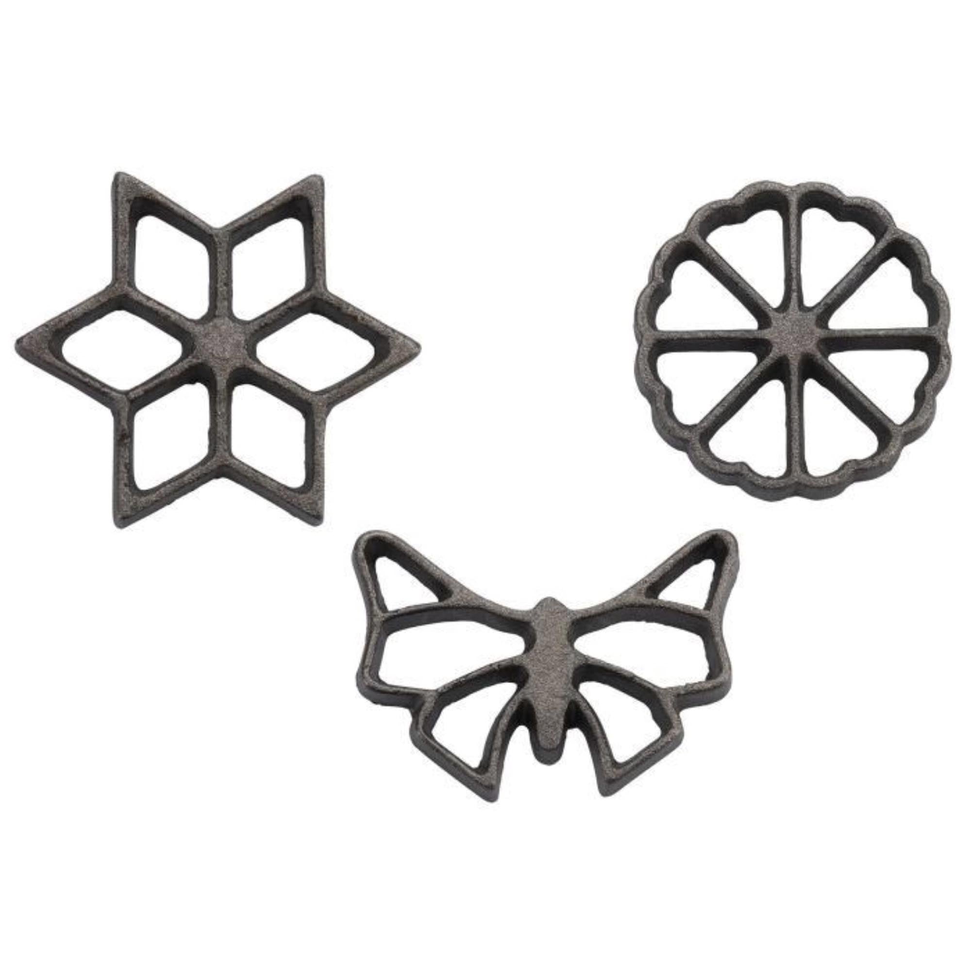 Westmark Waffelbäckerei: Backform mit 3 einzigartigen Motiven, 26x13.5x9cm, ideal für kreative und besondere Waffelkreationen.