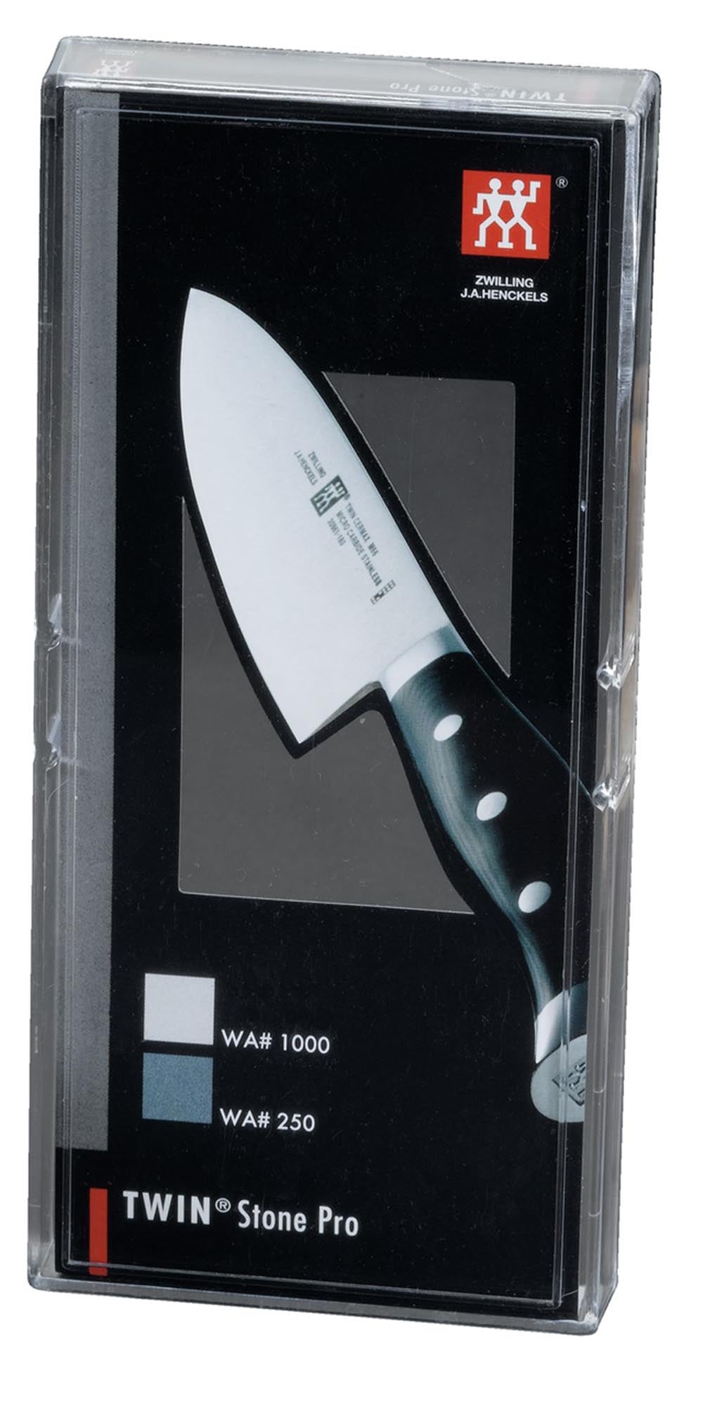Hochwertiger Wetzstein von Zwilling, Körnung 250/1000, ideal für präzises Schärfen, Masse 20x8.5x4 cm, langlebig und effizient.