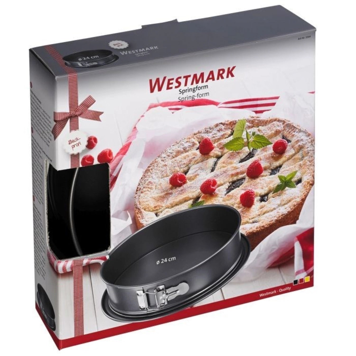 Die Westmark Backprofi Springform (D24cm) überzeugt mit ihrer robusten Bauweise und der effektiven Antihaftbeschichtung für perfekte Backergebnisse.