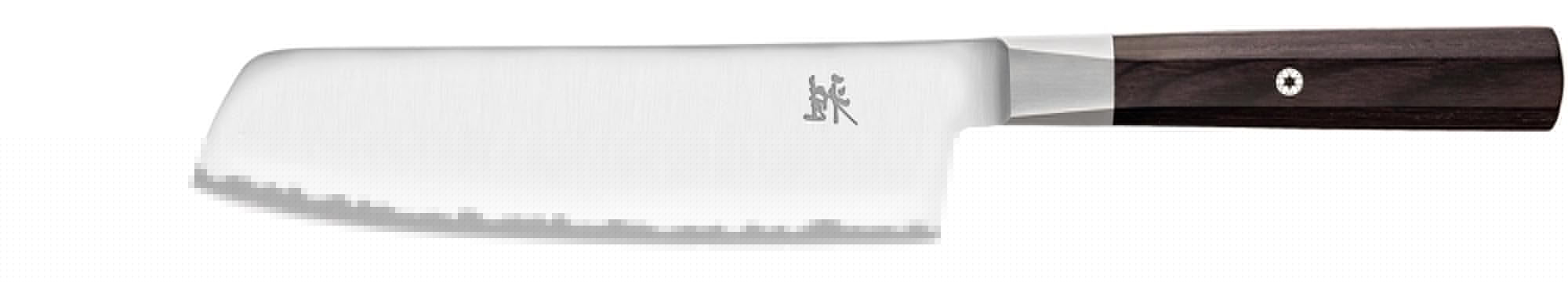 Exquisites MIYABI 4000FC Nakiri: 170 mm FC61 Stahl, Damast-Optik, Pakkaholzgriff. Perfekt für Gemüse & Kräuter.