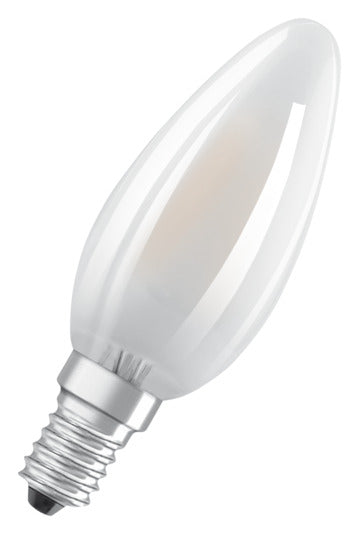 OSRAM LED-Lampe Retrofit Classic B E14 2.5W 250lm frosted Warm White in  präsentiert im Onlineshop von KAQTU Design AG. Leuchtmittel ist von OSRAM