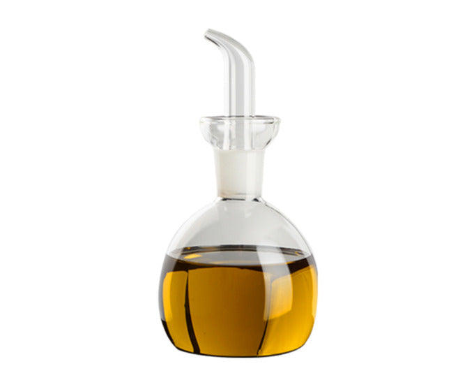 Ölflasche Glas rund 250 ml in  präsentiert im Onlineshop von KAQTU Design AG. Öl & Essig ist von EVA COLLECTION
