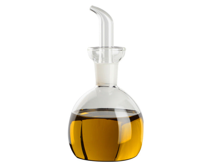 Ölflasche Glas rund 500 ml in  präsentiert im Onlineshop von KAQTU Design AG. Öl & Essig ist von EVA COLLECTION