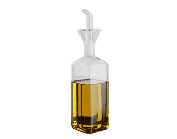 Ölflasche Glas eckig 250 ml in  präsentiert im Onlineshop von KAQTU Design AG. Öl & Essig ist von EVA COLLECTION