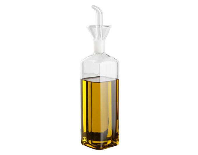 Ölflasche Glas eckig 500 ml in  präsentiert im Onlineshop von KAQTU Design AG. Öl & Essig ist von EVA COLLECTION