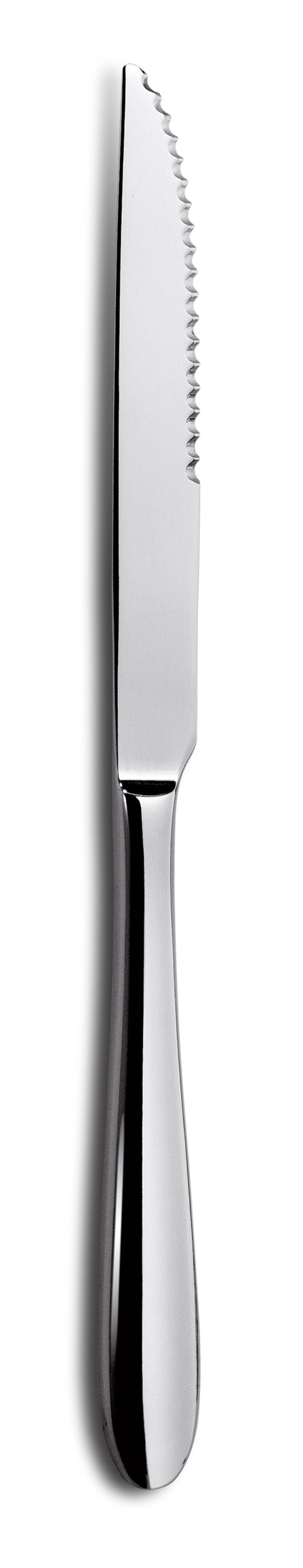 Q7 Tulip Steakmesser in Silber präsentiert im Onlineshop von KAQTU Design AG. Geschirr ist von Comas