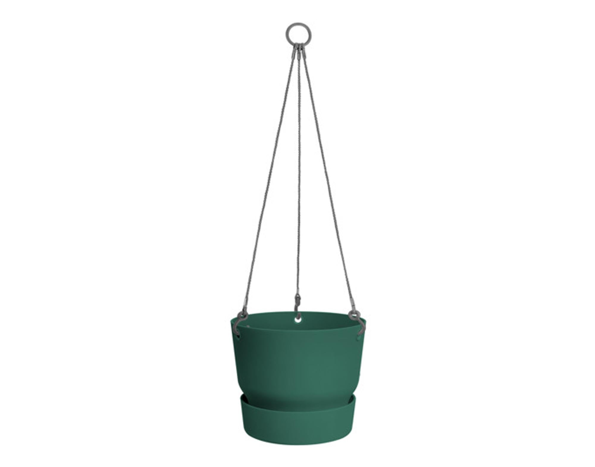 Entdecken Sie die ELHO Blumenampel Greenville in laubgrün (ø 24 cm) – umweltfreundlich, modern und ideal für Ihre Pflanzen im Innen- und Außenbereich.