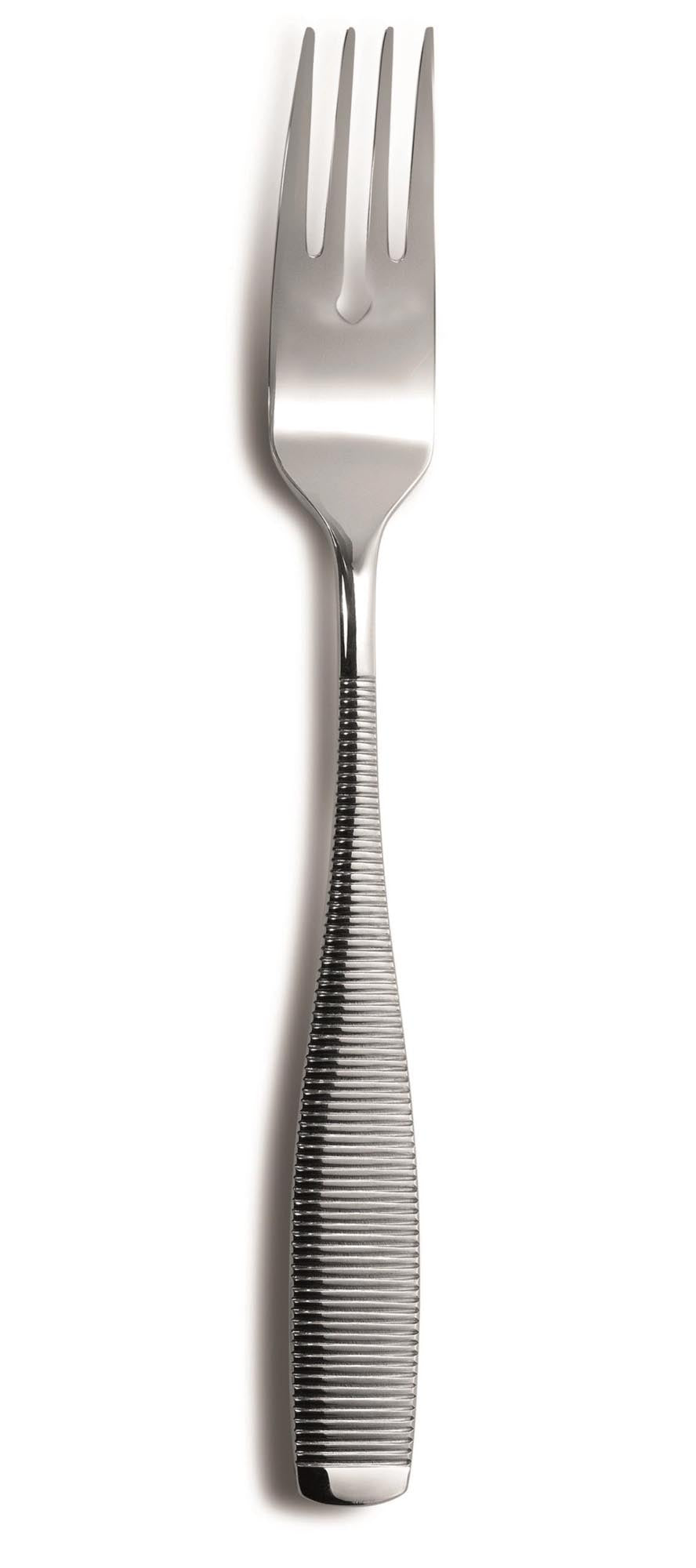 Fleur de Lys Q21 18/10 Fischgabel in Silber präsentiert im Onlineshop von KAQTU Design AG. Besteck ist von Comas