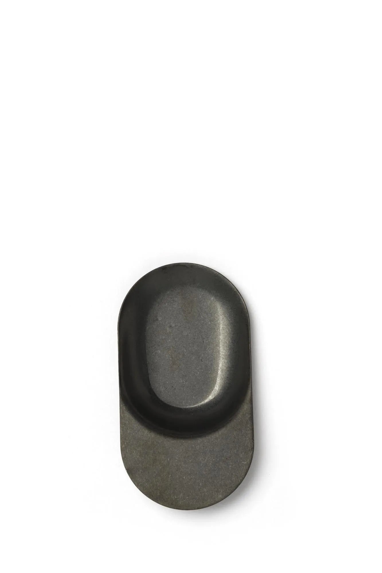 Elegante 7.1 cm Probierspachtel in Vintage Schwarz, aus langlebigem Edelstahl, ideal für Feinschmecker und Hobbyköche.