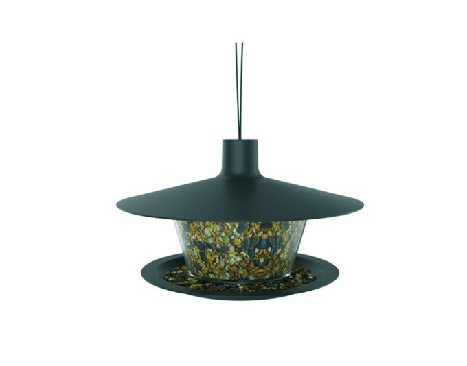 PLASTIA Vogelfutterhaus Finch ø 28 cm anthrazit in  präsentiert im Onlineshop von KAQTU Design AG. Nistkasten ist von PLASTIA
