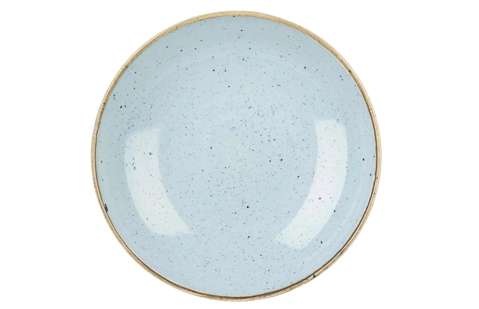 Eleganter, tiefblauer Porzellanteller (18,2 cm) von Churchill, ideal für Suppen und Salate. Robust, spülmaschinenfest, stilvoll.