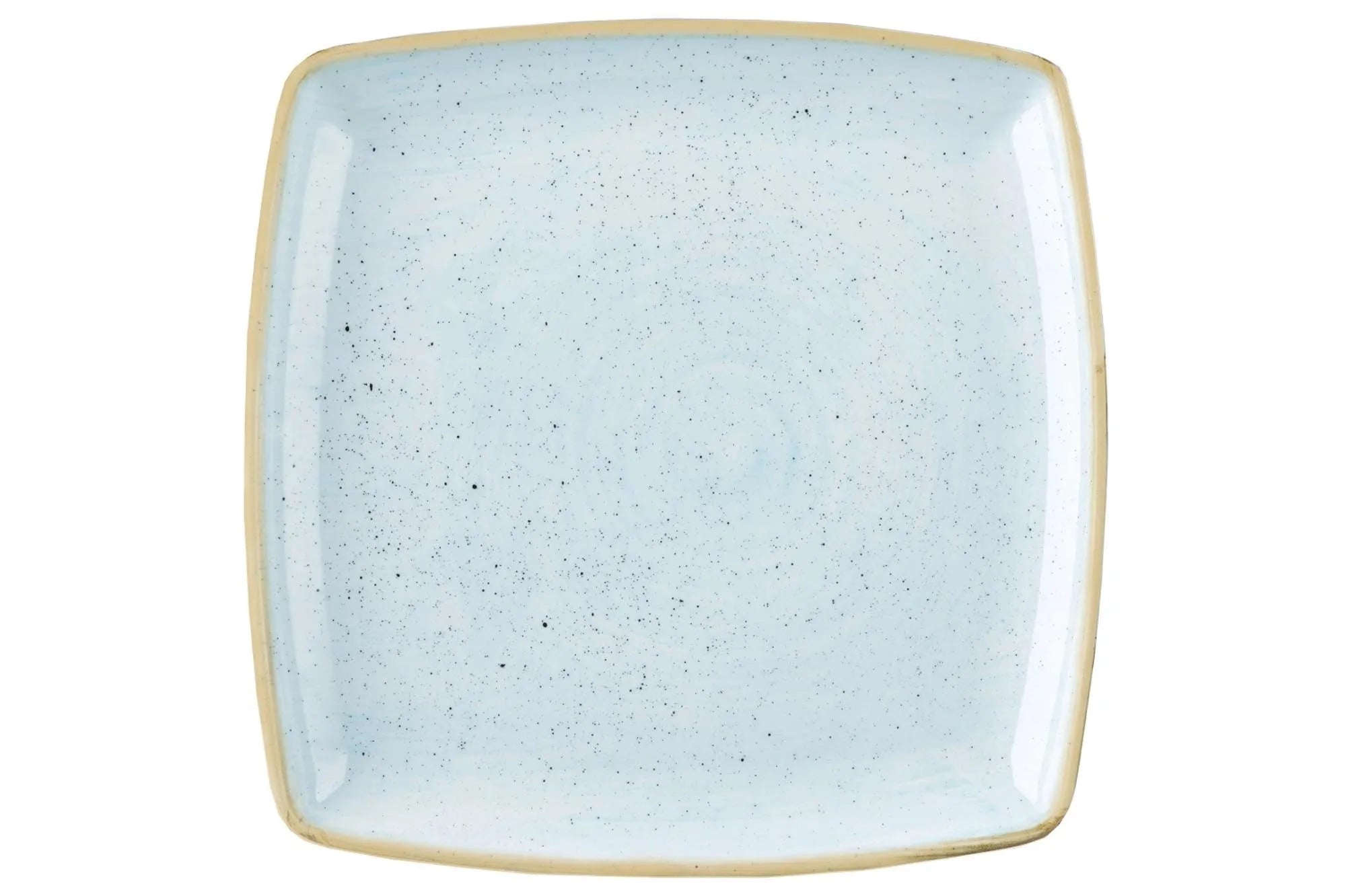 Die quadratische Stonecast Duck Egg Blue Platte von Churchill vereint elegantes Design, hochwertige Porzellanqualität und vielseitige Einsatzmöglichkeiten.