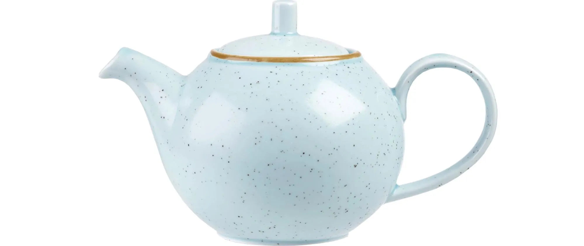 Elegante 0.4L Kanne in Duck Egg Blue, spülmaschinenfest, mikrowellengeeignet, ideal für Tee & Kaffee, handgefertigt, ergonomisch.