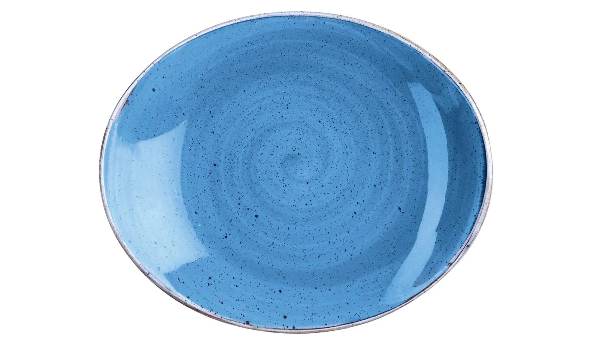 Die Stonecast Cornflower Blue Platte von Churchill: robust, elegant, einzigartig. Perfekt für stilvolle Präsentationen und langlebigen Gebrauch.
