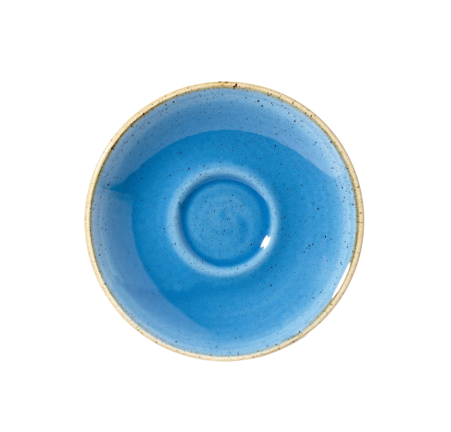 Stonecast Cornflower Blue Espresso Untertasse 11.8cm in Blau präsentiert im Onlineshop von KAQTU Design AG. Tasse ist von Churchill