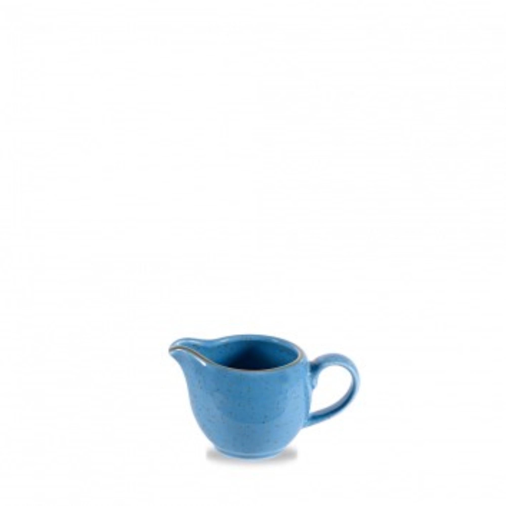 Eleganter Cremier in Kornblumenblau, 7cm, 11,4cl. Robust, kratzfest, spülmaschinengeeignet. Ideal für Saucen und Milch.