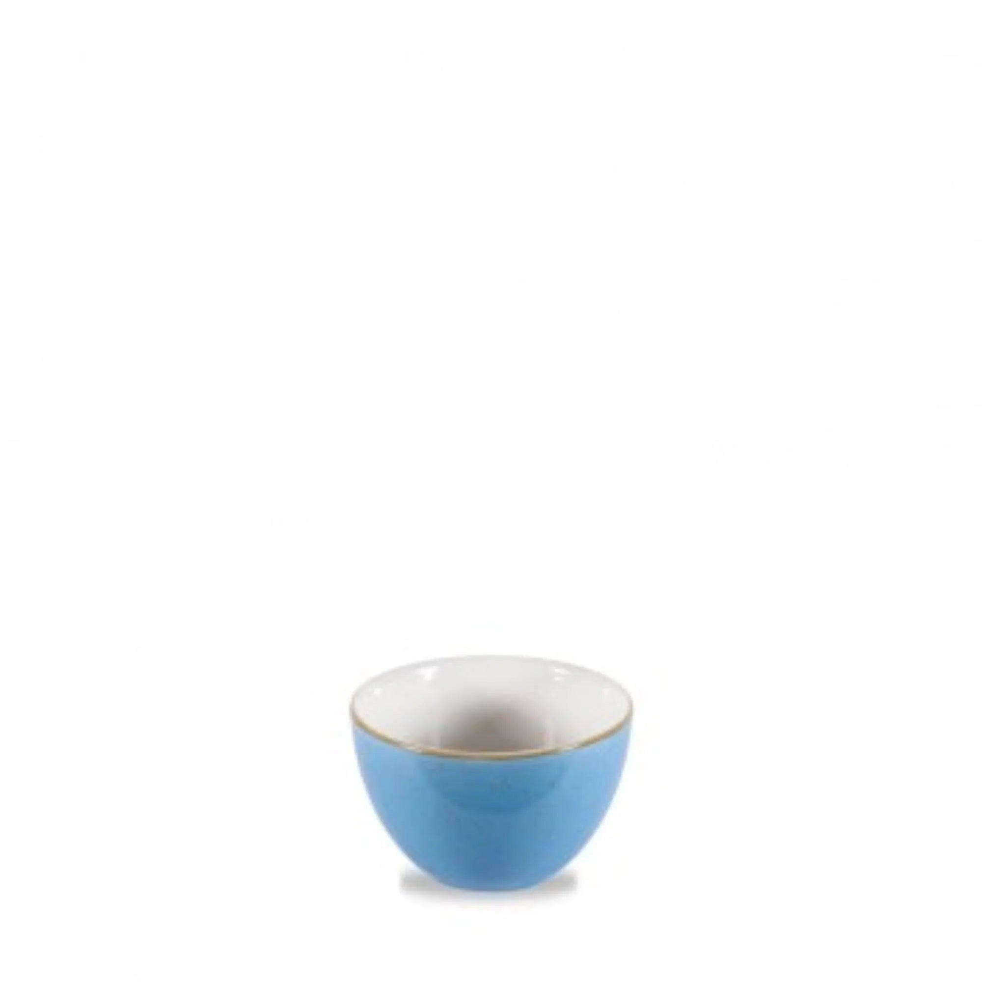 Elegante Zuckerschale aus robuster Stoneware in frischem Kornblumenblau, ideal für stilvolle Tischdekorationen.