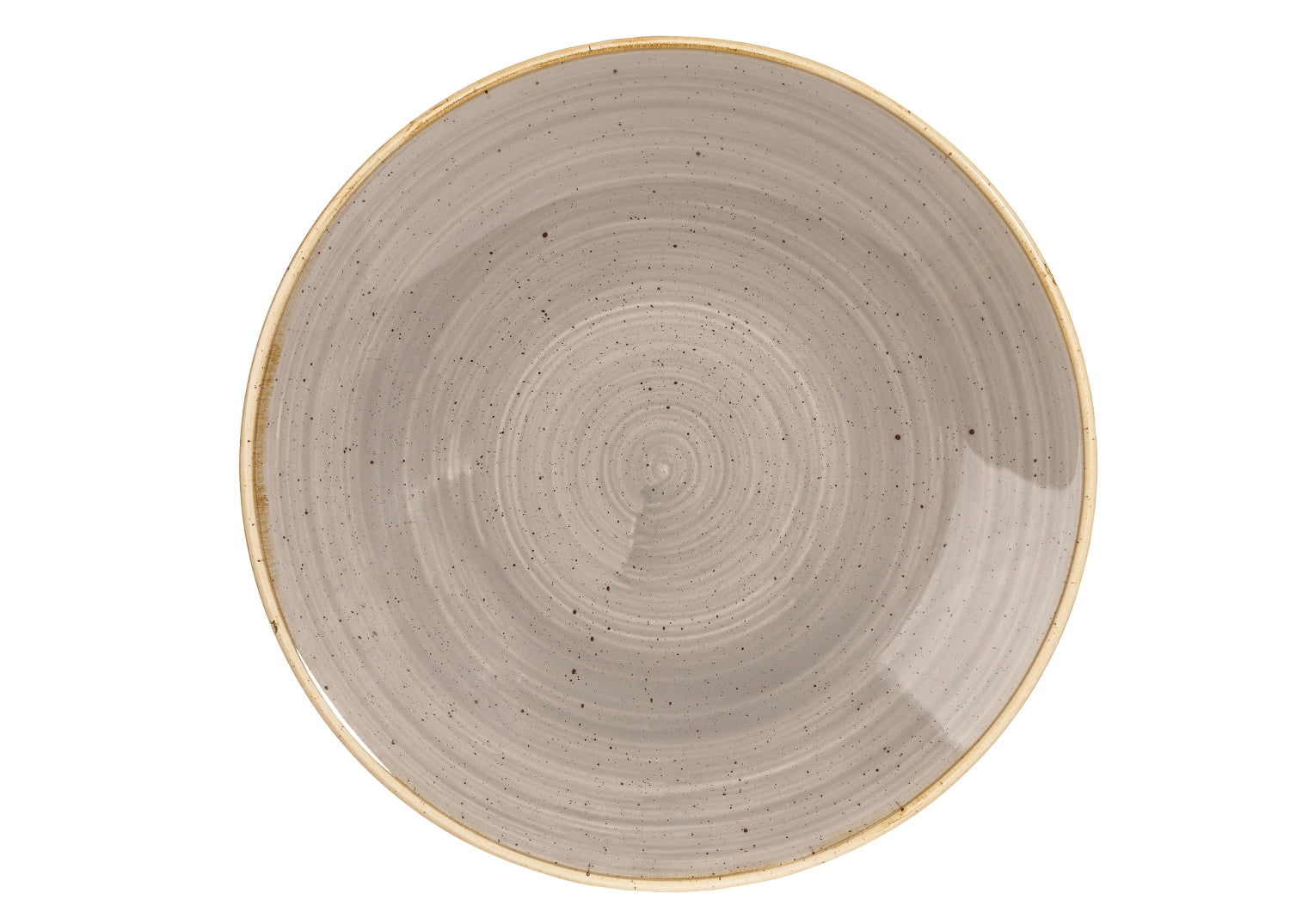 Stonecast Peppercorn Grey Coupe Teller tief 25.5cm