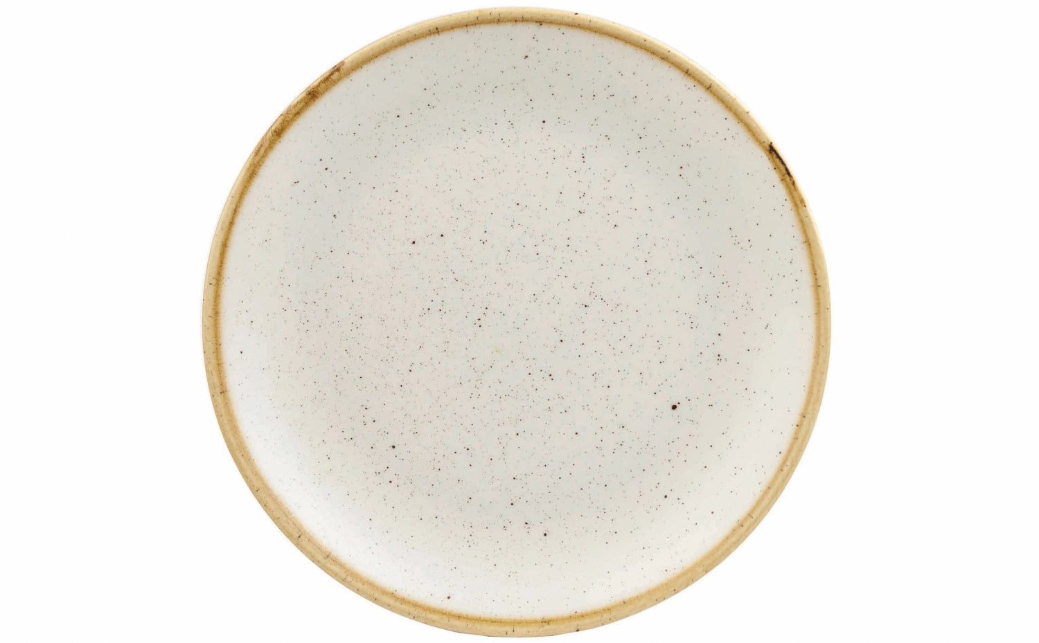 Stonecast Barley White Coupe plate flat 21.7cm