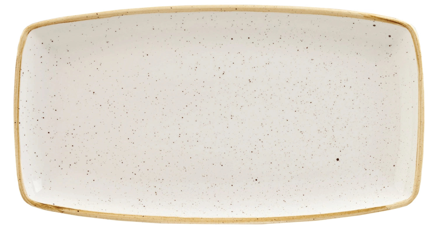 Stonecast Barley White Platte rechteckig 35x18.5cm - KAQTU Design