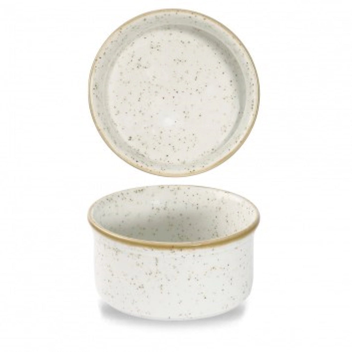 Stonecast Barley White Ramequin 9cm in Weiss präsentiert im Onlineshop von KAQTU Design AG. Schale ist von Churchill