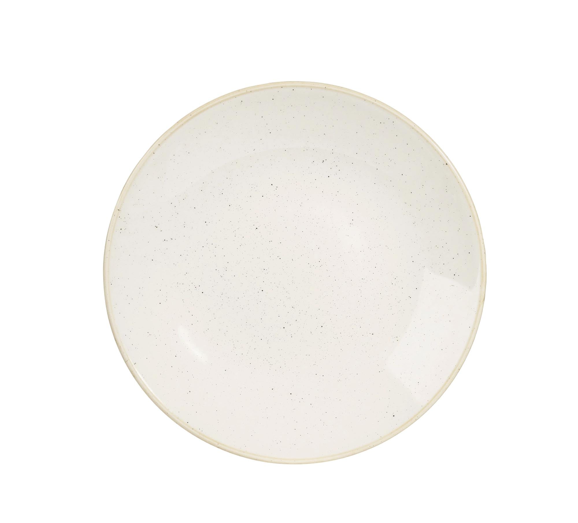 Eleganter, robuster Porzellanteller (25,5 cm) von Churchill. Schlichte Coupe-Form, kratzfest, spülmaschinen- & mikrowellengeeignet.