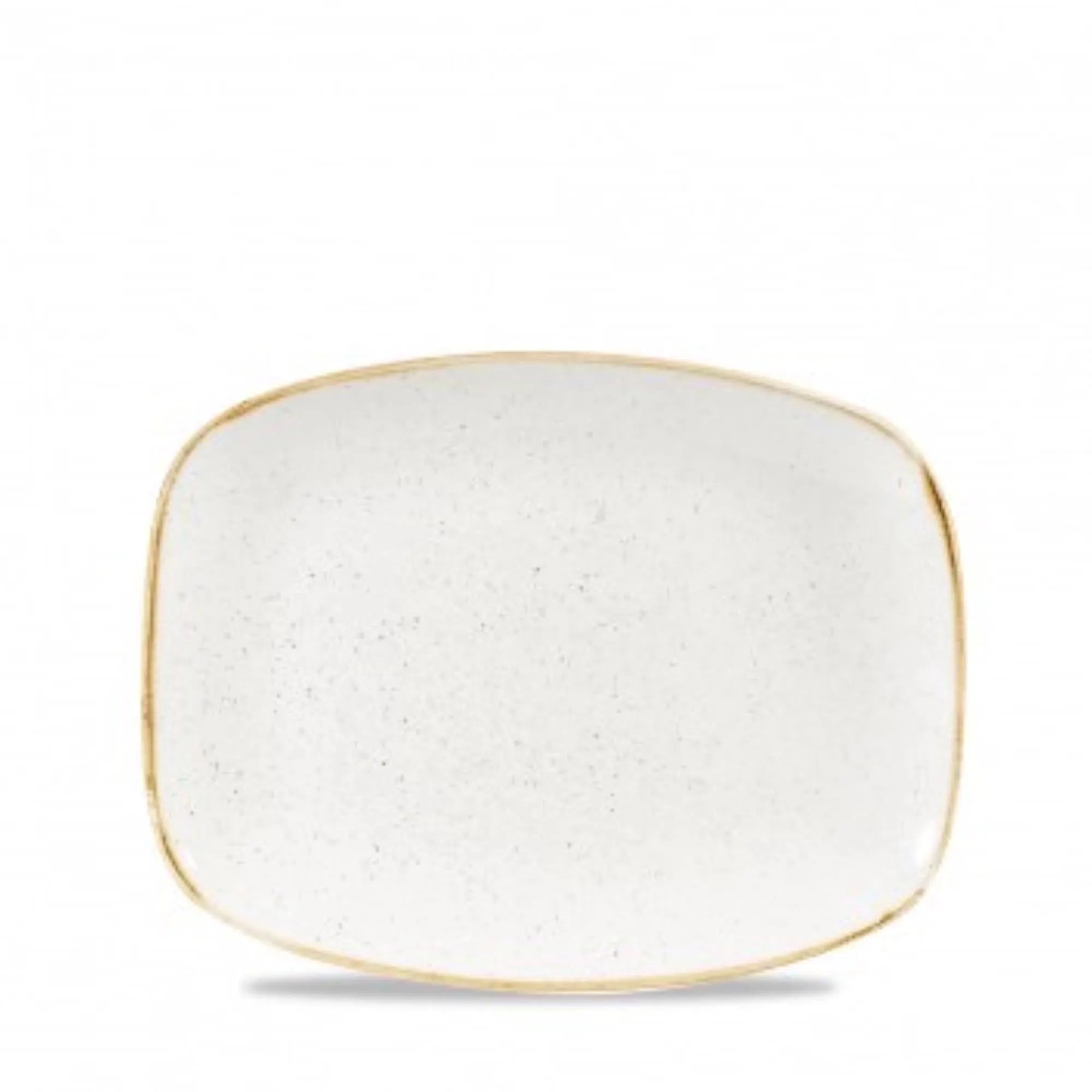 Elegante, robuste Stonecast Barley White Platte 26.1x20.2cm von Churchill, ideal für stilvolle Speisenpräsentationen.