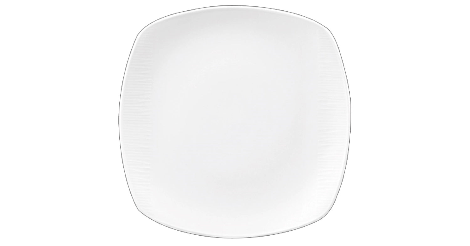 Piastra bianca di bambù quadrata 22x22cm