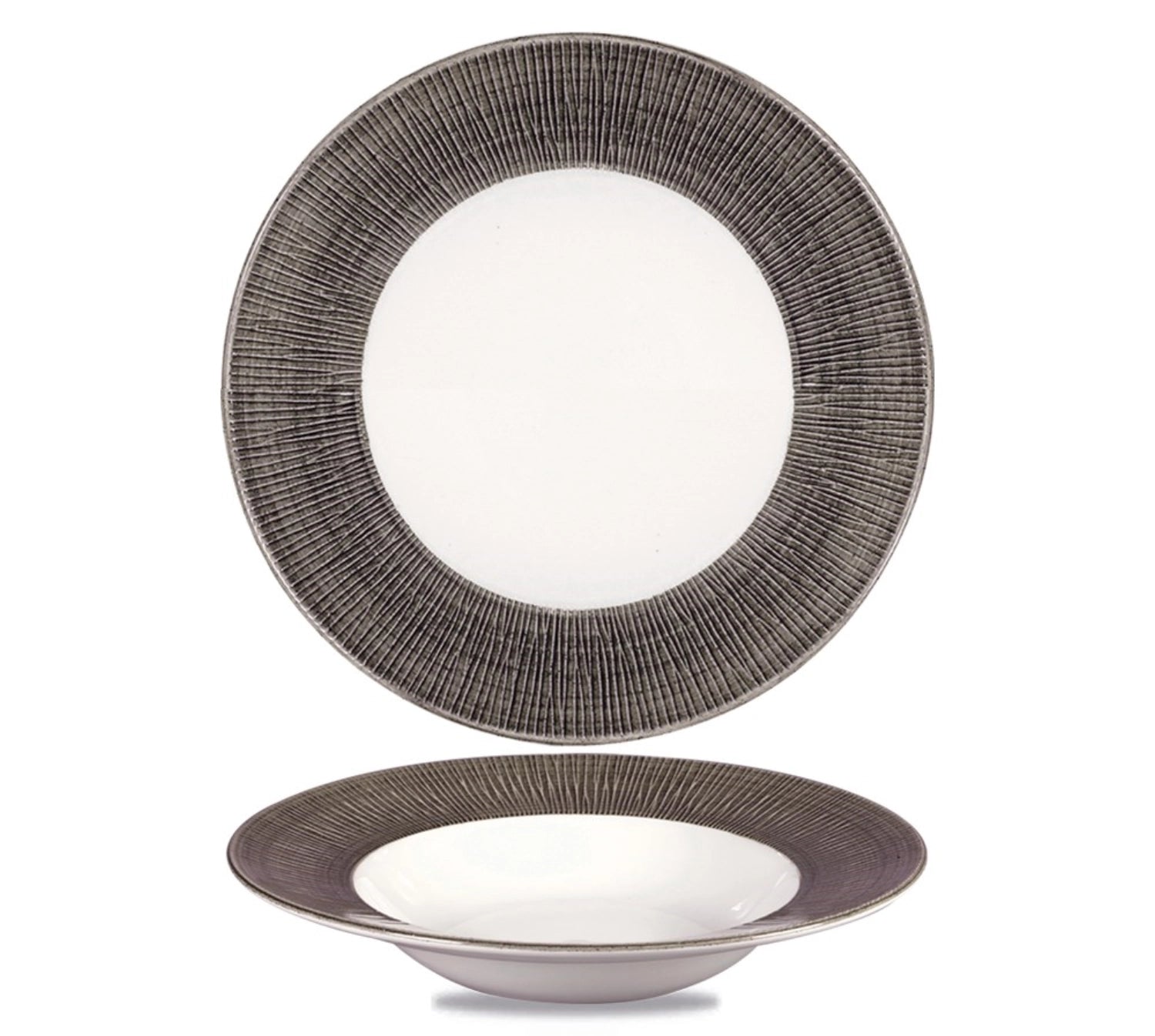 Piastra del crepuscolo di bambù Bandiera profonda 24 cm