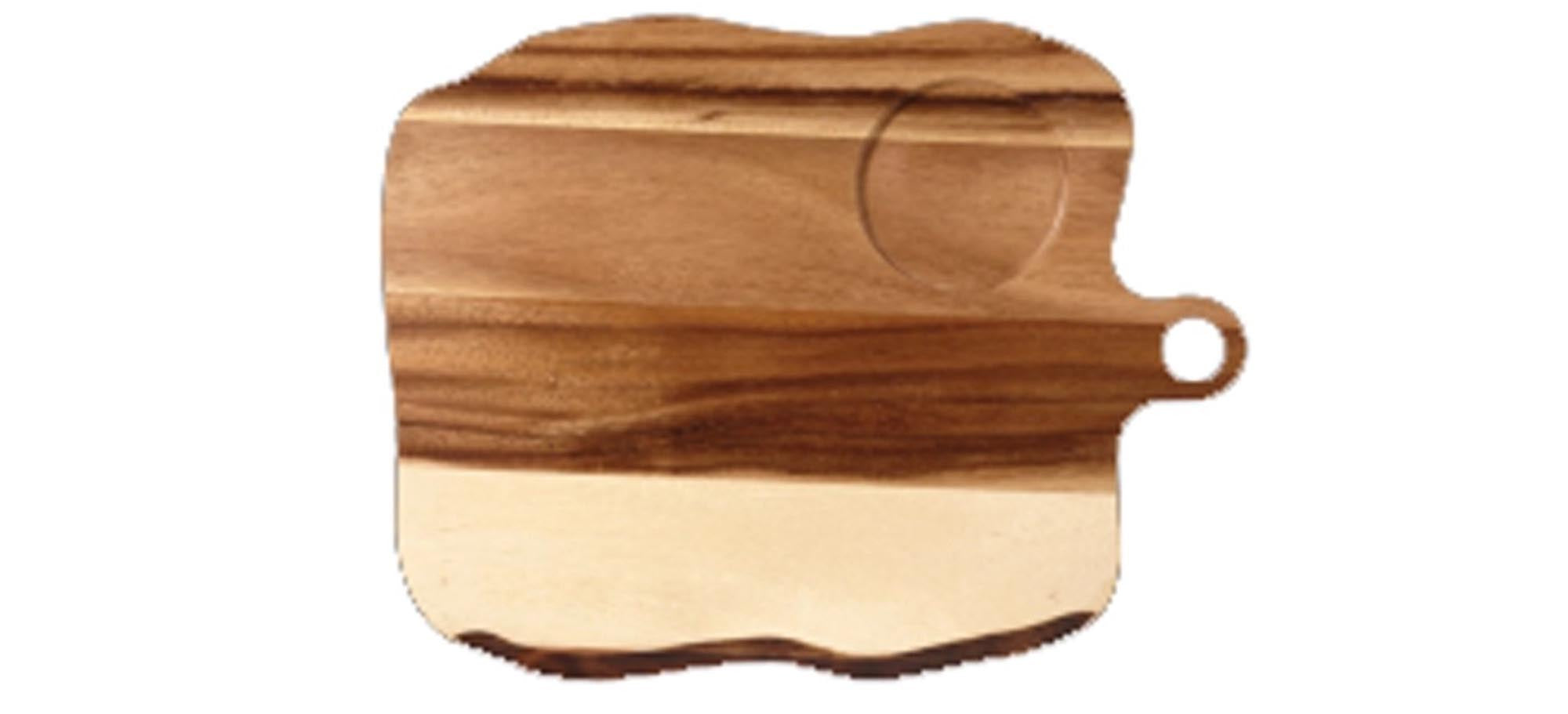 Naturalale Wood wooden board 35x27cm with 1 deepening