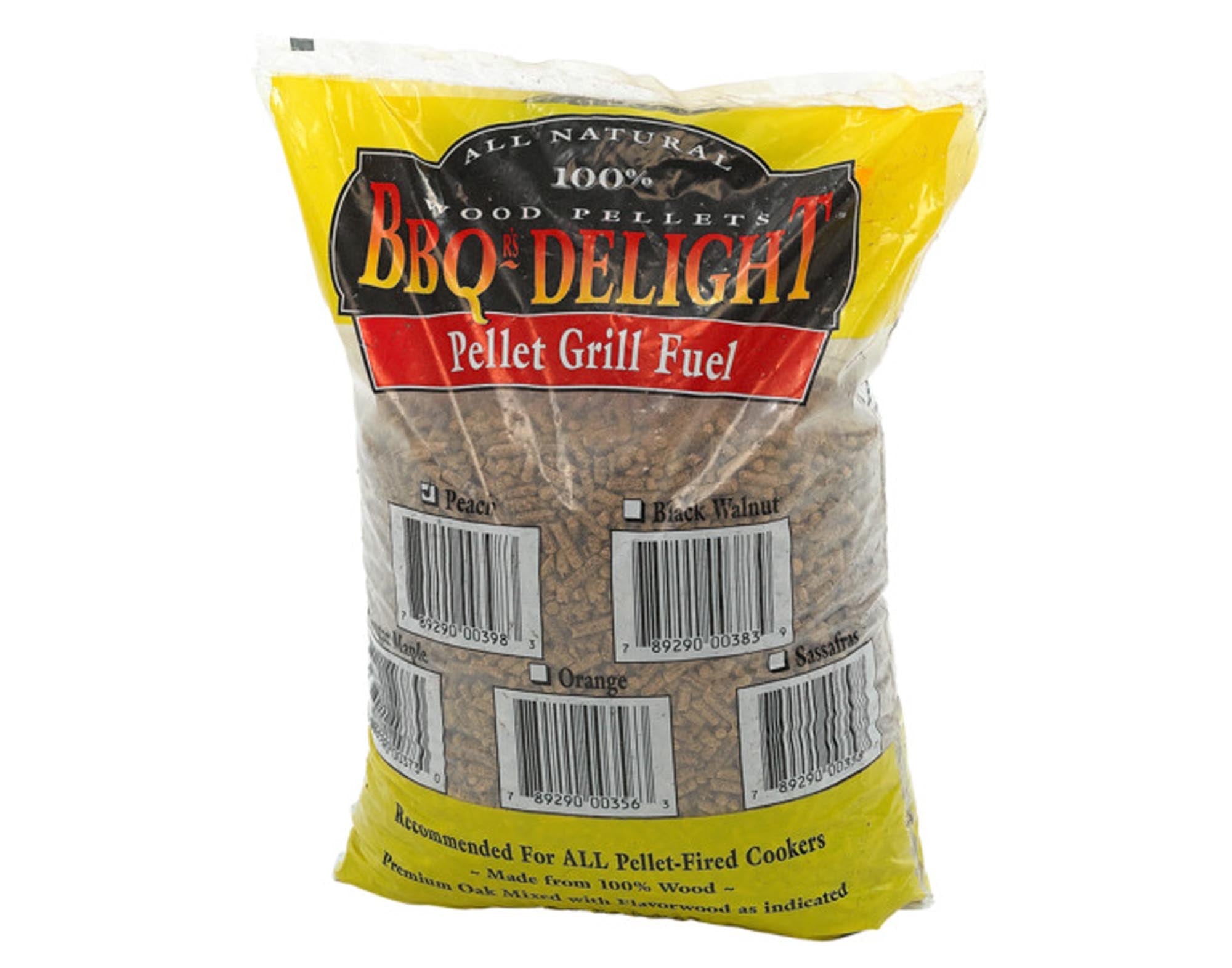 BBQR'S DELIGHT Pellets Peach 9 kg in  präsentiert im Onlineshop von KAQTU Design AG. Grillzubehör ist von BBQ DELIGHT