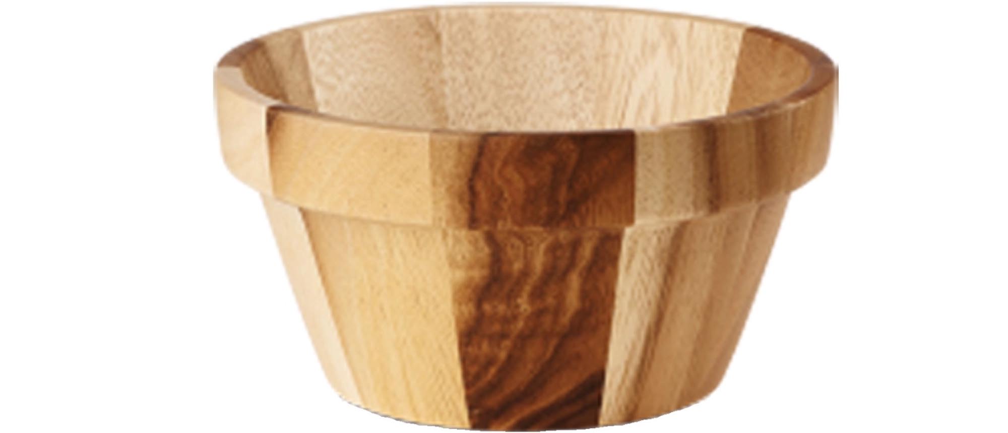 Bol en bois d'alchimie, D19,8 cm H10cm