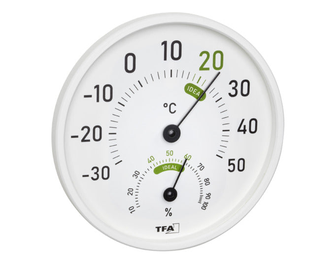 Thermo-Hygrometer ø 13.1 cm in  präsentiert im Onlineshop von KAQTU Design AG. Thermometer ist von TFA