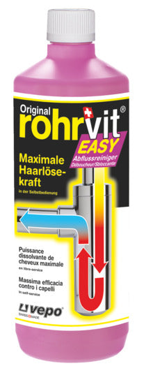 VEPO Abflussreiniger Easy rohrvit 1000 ml in  präsentiert im Onlineshop von KAQTU Design AG. Reinigungsmittel ist von VEPO