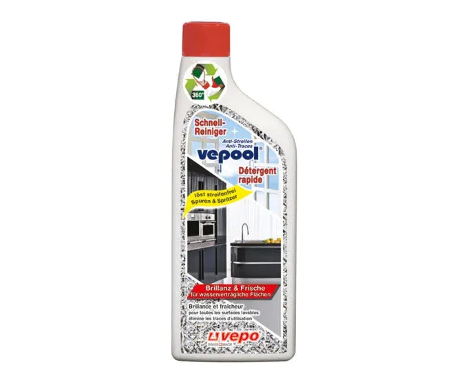 VEPO Schnellreiniger Anti-Streifen Refill vepool 500 ml in  präsentiert im Onlineshop von KAQTU Design AG. Reinigungsmittel ist von VEPO