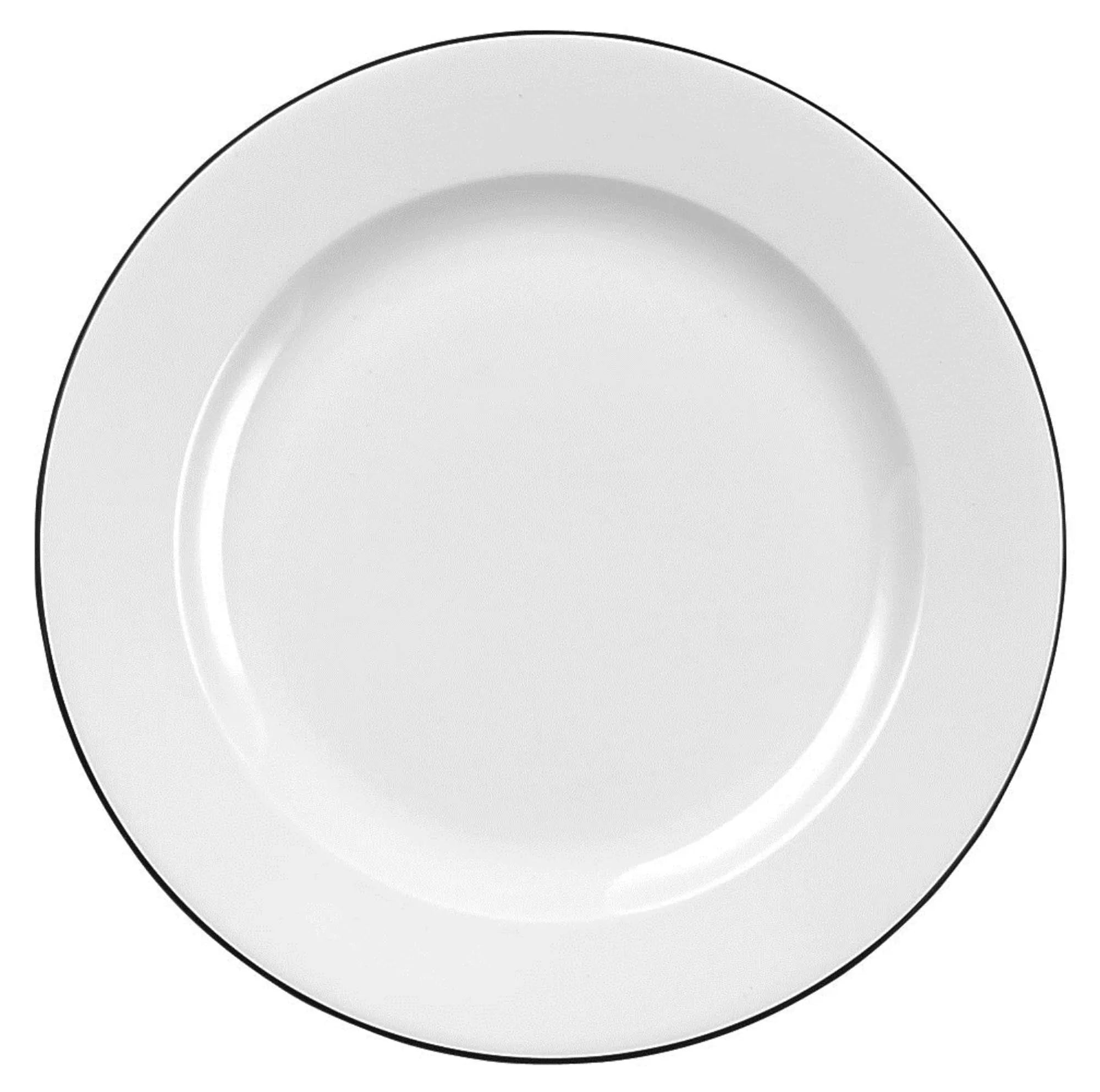 Eleganter, langlebiger Porzellanteller von Churchill, kratzfest, mikrowellen- und spülmaschinengeeignet, ideal für jede Tischdekoration.