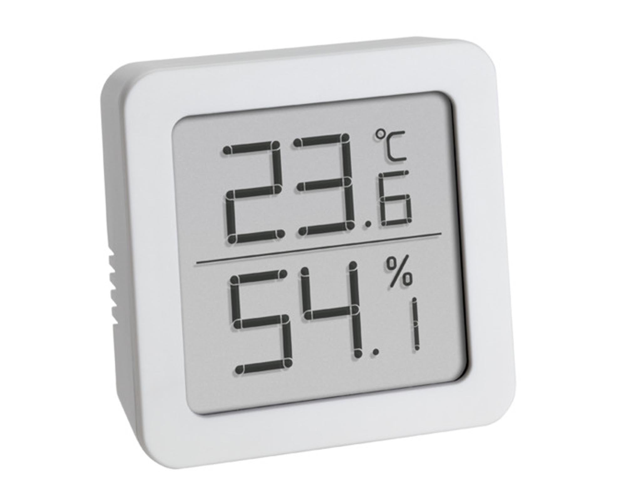 TFA Thermo-Hygrometer digital weiss 6.1 cm in  präsentiert im Onlineshop von KAQTU Design AG. Thermometer ist von TFA