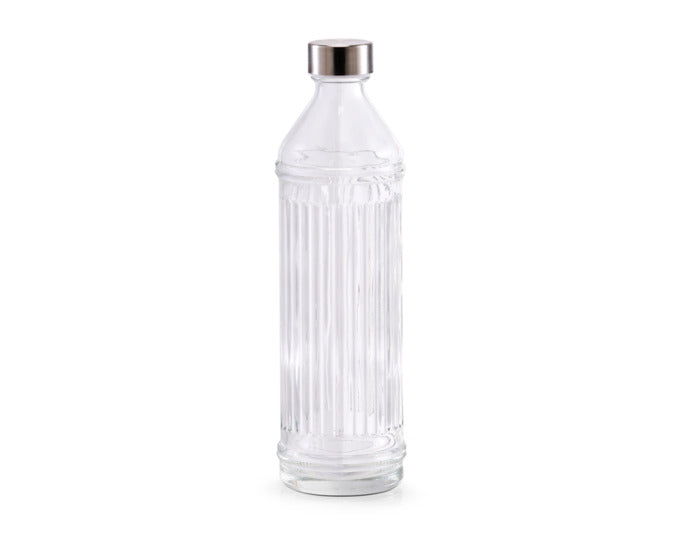 Glasflasche mit Metalldeckel 970 ml in  präsentiert im Onlineshop von KAQTU Design AG. Flasche ist von ZELLER PRESENT