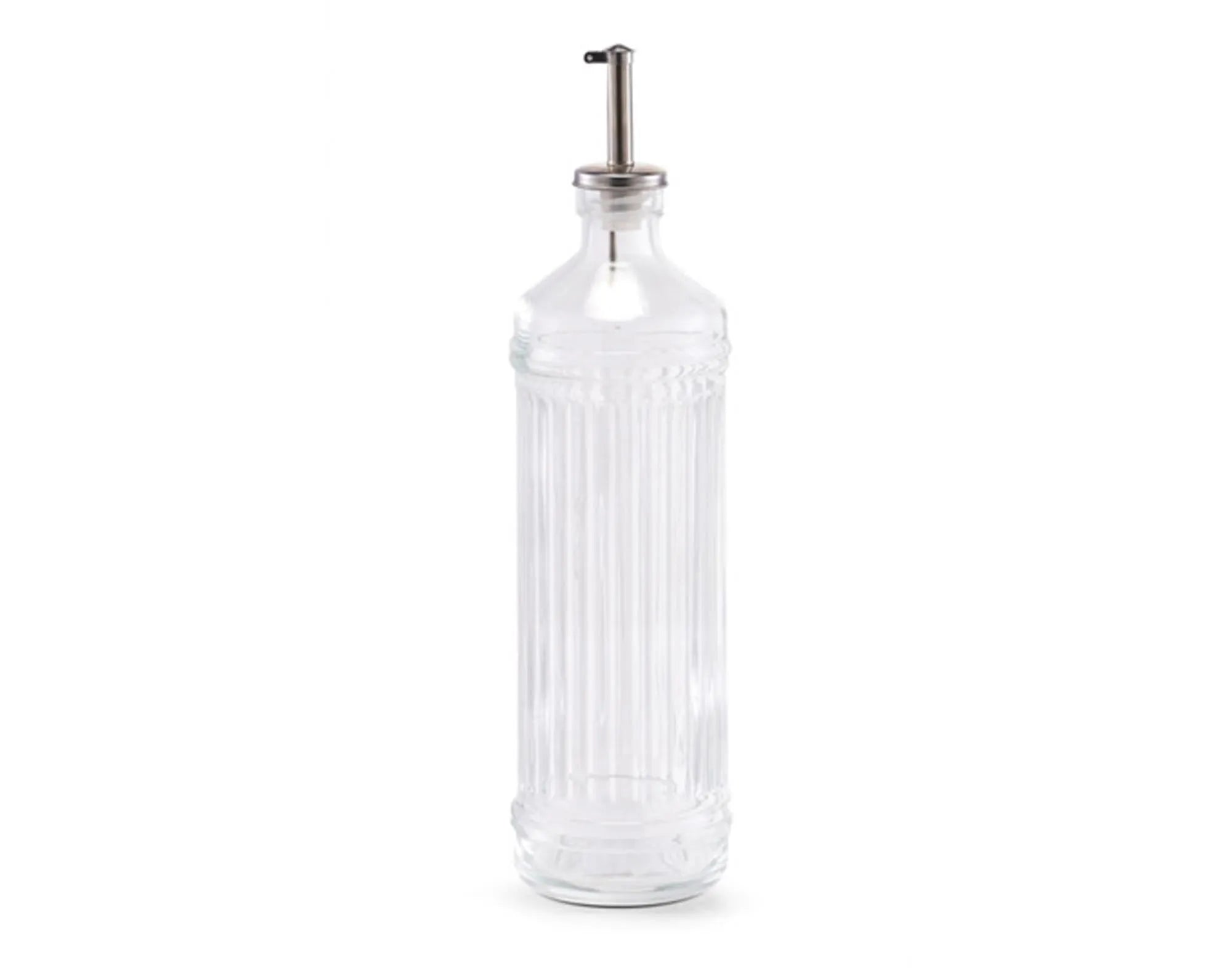 Elegante 730ml Essig-Ölflasche aus Glas von ZELLER PRESENT, ideal für stilvolle Dosierung und Aufbewahrung in der Küche.