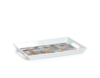 ZELLER plateau mosaïque mélamine 50x35x5 cm