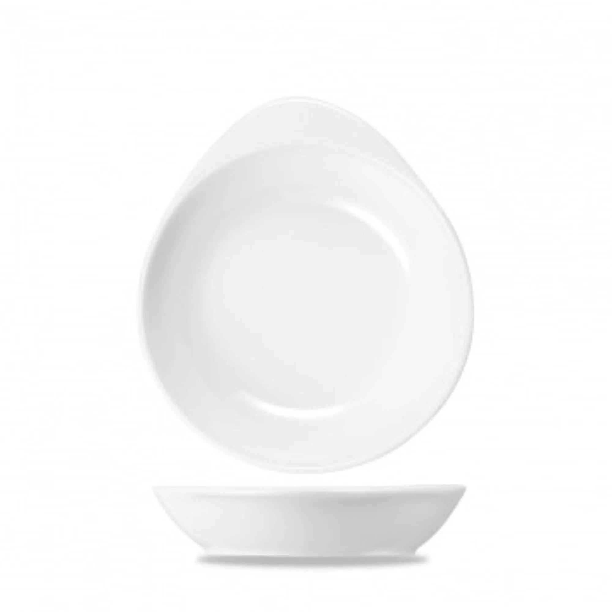 Elegante 14,5cm Porzellanplatte von Churchill, ideal für kleine Gerichte. Spülmaschinenfest, mikrowellengeeignet, robust und stilvoll.
