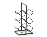 Portabottiglie ZELLER in metallo nero 23,5x20x46 cm