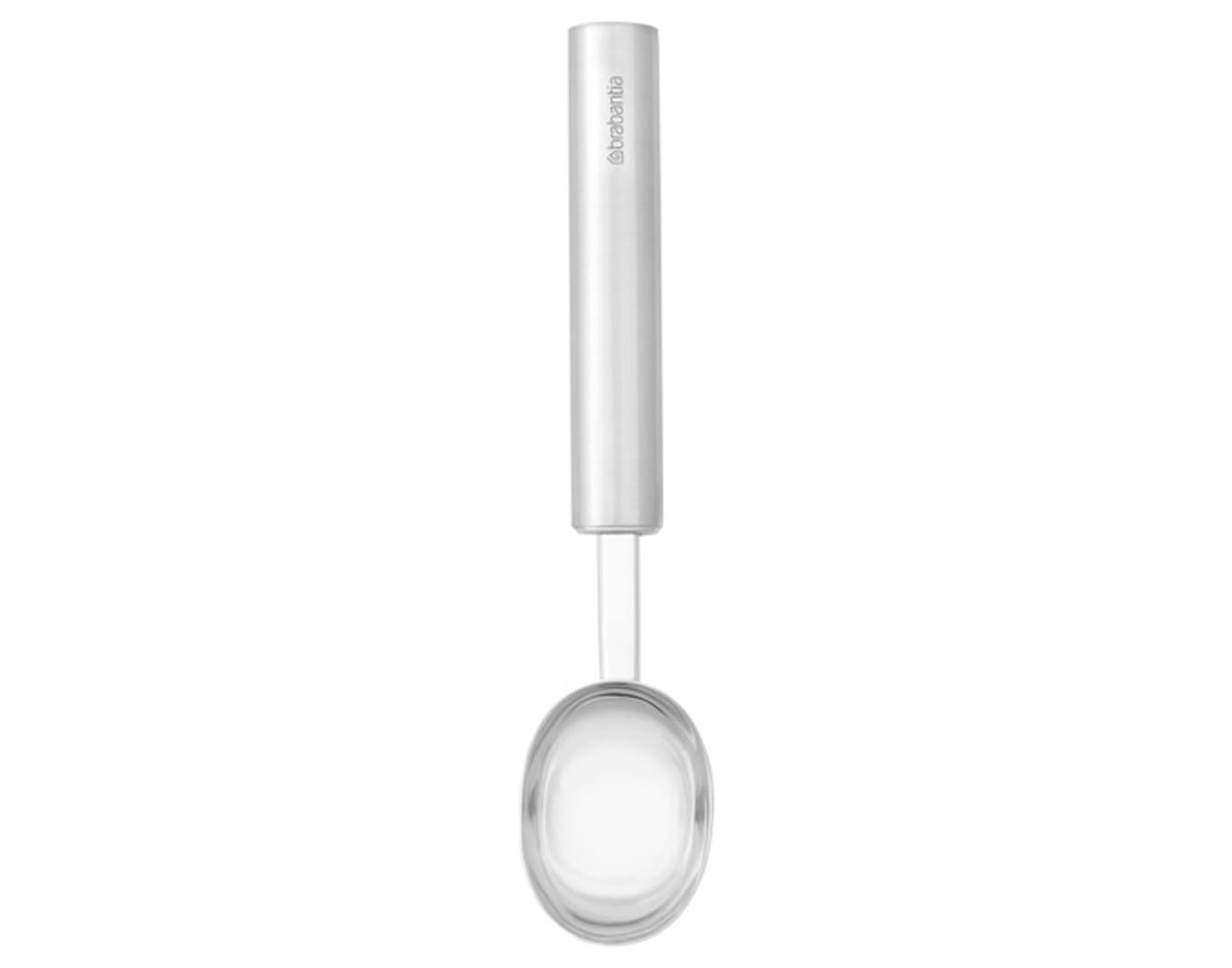 Entdecke den BRABANTIA Eisportionierer Profile: hochwertiger Edelstahl, ergonomisch, spülmaschinenfest. Perfekt für jede Eisküche!