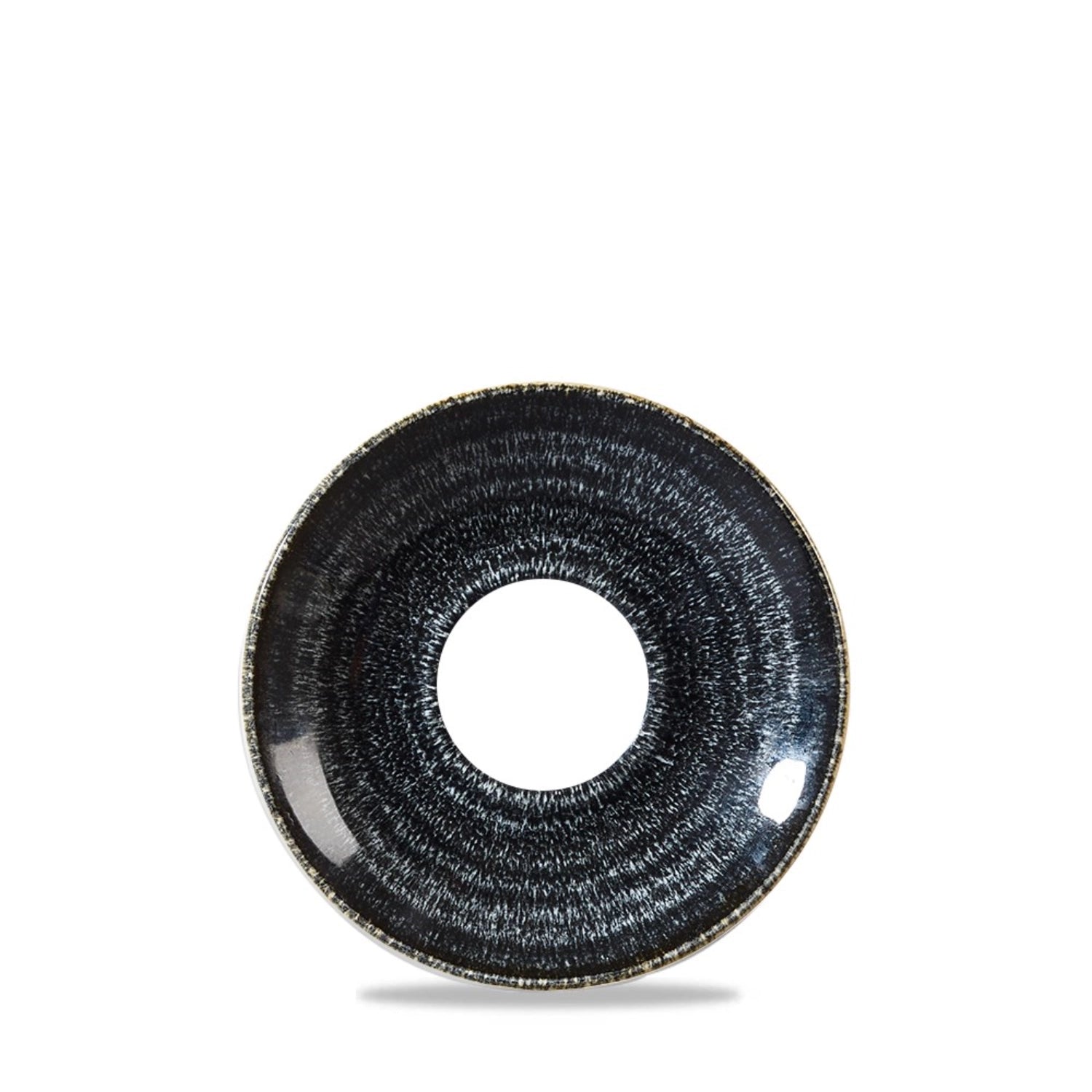 S.P. Homespun Charcoal Black Untertasse 15.6cm - KAQTU Design