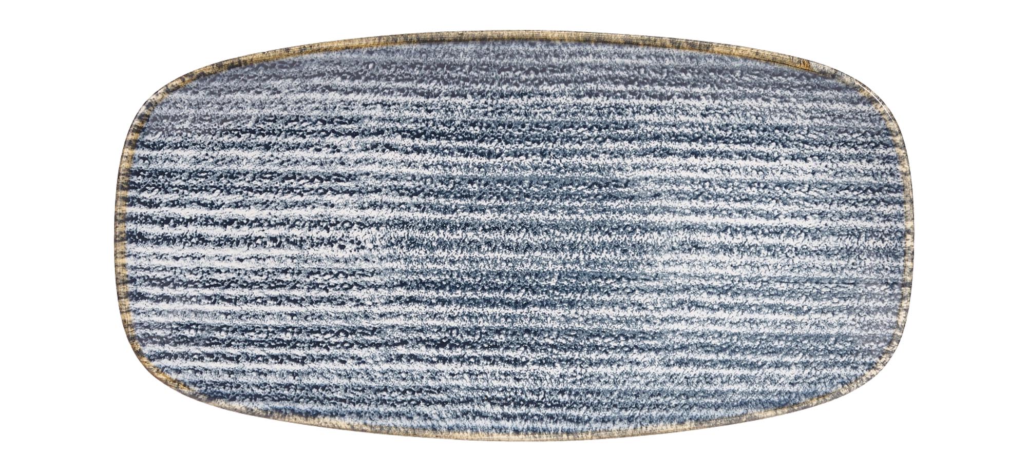 S.P. Homespun Slate Blue Platte rechteckig 29.8x15.3cm