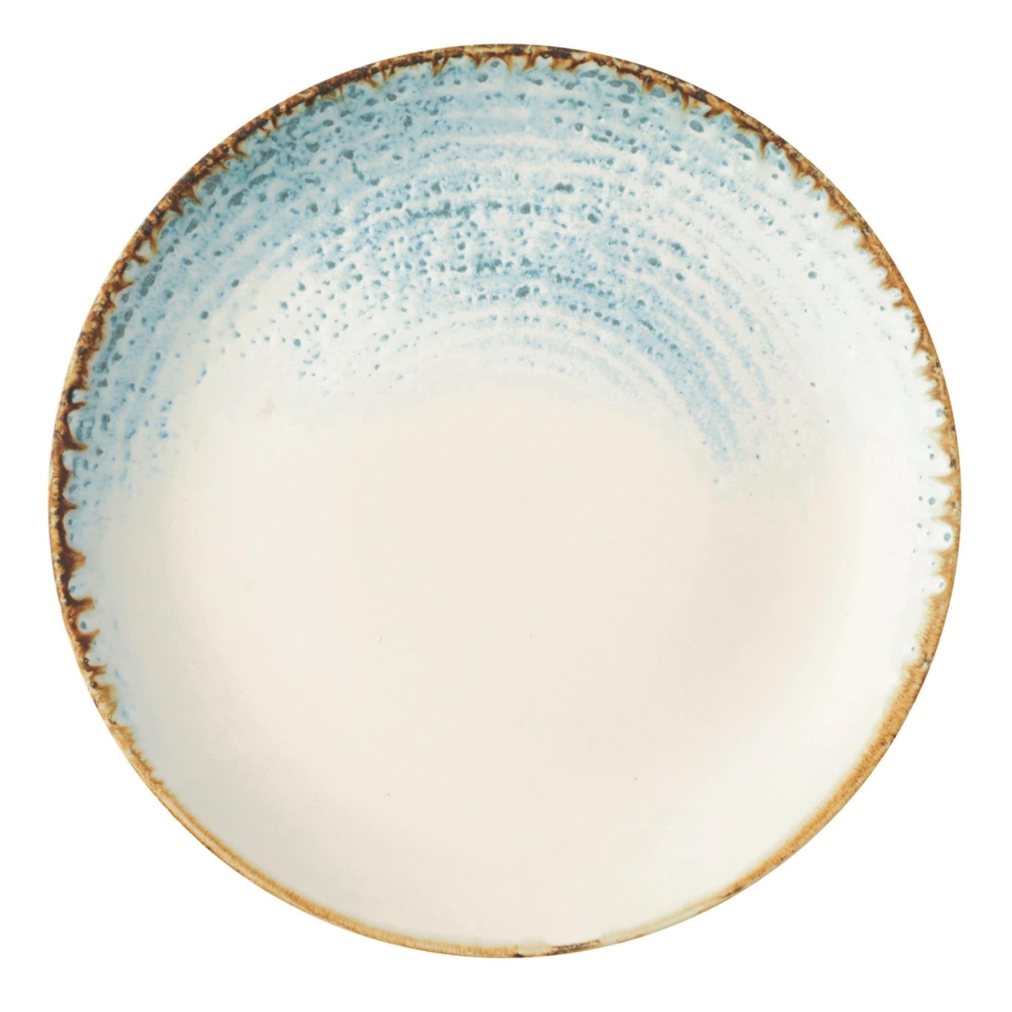S.PAssiette plate Homespun Accents Aquamarine 16,5 cm